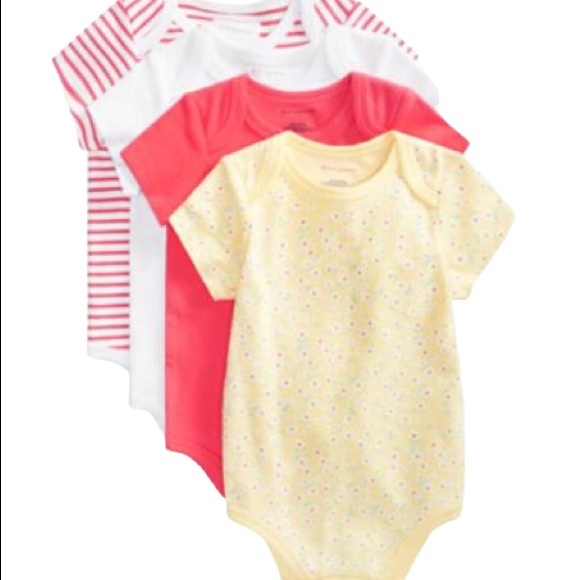 FIRST IMPRESSIONS Baby Girls Daisies Cotton Bodysuit Set - Picture 2 of 7